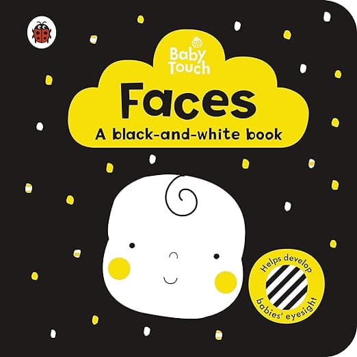 Baby Touch- Faces-  a black-and white-book [Board book] Ladybird 